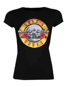 Metál póló női Guns N' Roses - Logo Skinny - ROCK OFF - GNRTS03LB