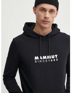 Mammut melegítő felső fekete, nyomott mintás, kapucnis