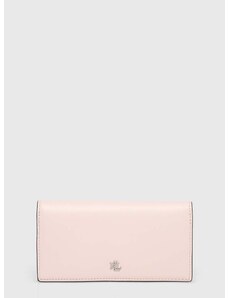 Lauren Ralph Lauren bőr pénztárca rózsaszín, női, 432935939