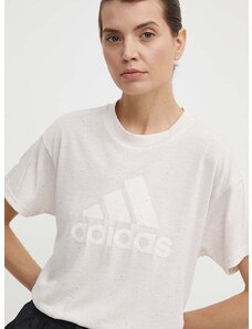 adidas t-shirt női, rózsaszín, IS3629