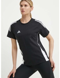 adidas Performance t-shirt Tiro 24 női, fekete, IJ9955