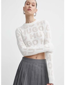HUGO pulóver könnyű, női, bézs, 50514935