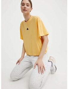 adidas t-shirt női, sárga, IS0664