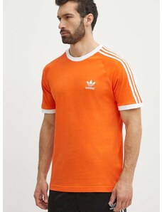 adidas Originals pamut póló narancssárga, férfi, nyomott mintás, IM9382