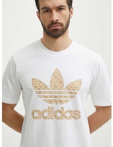 adidas Originals pamut póló fehér, férfi, nyomott mintás, IS0261