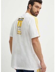 adidas Originals pamut póló fehér, férfi, nyomott mintás, IU2360