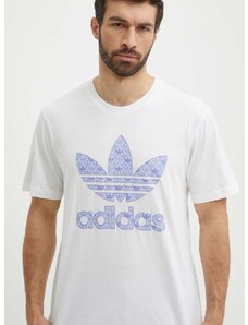 adidas Originals pamut póló fehér, férfi, nyomott mintás, IS0205