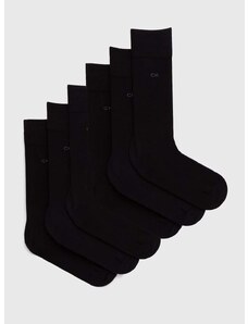 Calvin Klein zokni 6 pár fekete, férfi, 701220505
