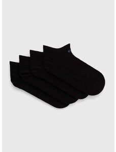 Calvin Klein zokni 4 pár fekete, női, 701220513