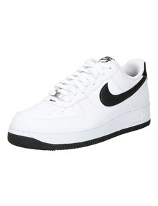 Nike Sportswear Rövid szárú sportcipők 'AIR FORCE 1 '07' fekete / fehér