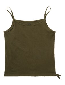 Brandit női tank top vékony pántokkal, olajzöld színű