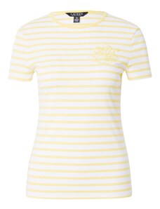 Lauren Ralph Lauren Póló 'ALLI' sárga / fehér