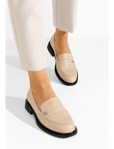 Zapatos Grapila bézs női loafer cipő
