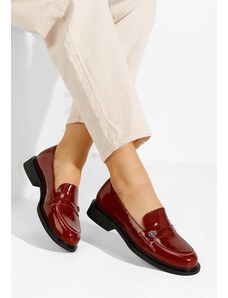 Zapatos Grapila borvörös női loafer cipő