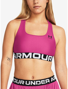 Női Under Armour UA HG Authentics Mid Branded Melltartó Rózsaszín