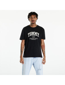 Tommy Hilfiger Férfi póló Tommy Jeans Varsity Logo T-Shirt Black