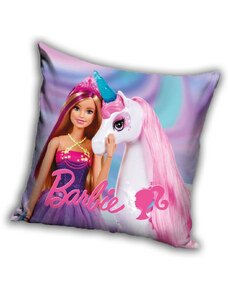 Barbie Unicorn párnahuzat 40x40 cm Velúr