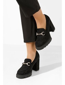Zapatos Reena v2 fekete női loafer cipő