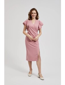 Women's midi dress MOODO - dusty pink