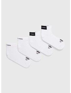 Calvin Klein Jeans zokni 4 pár fehér, férfi, 701229675