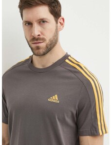 adidas pamut póló szürke, férfi, nyomott mintás, IS1334