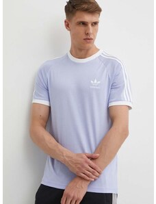 adidas Originals pamut póló lila, férfi, nyomott mintás, IS0614