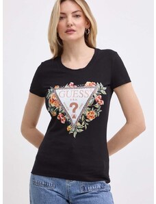 Guess t-shirt női, fekete, W4GI24 J1314