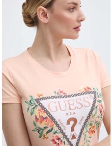 Guess t-shirt női, narancssárga, W4GI24 J1314