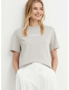 Calvin Klein pamut póló női, szürke, K20K207005