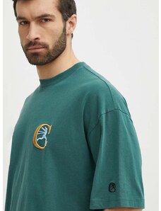 Champion pamut póló zöld, férfi, nyomott mintás, 219999
