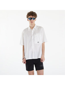 Férfi ing C.P. Company Short Sleeve Shirt Gauze White