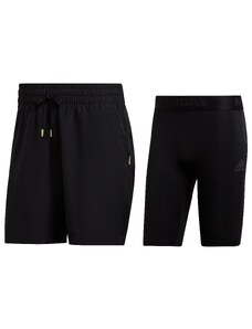 adidas Paris Men's Shorts 2 in 1 Short Black XXL