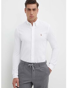 Polo Ralph Lauren pamut ing férfi, legombolt galléros, fehér, regular, 710932545