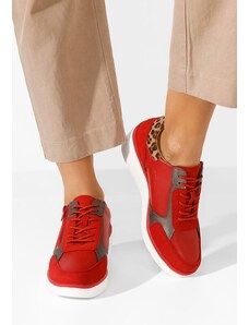 Zapatos Imari piros női bőr sneaker