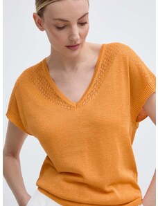 Morgan pulóver MFIRENZ könnyű, női, narancssárga, MFIRENZ