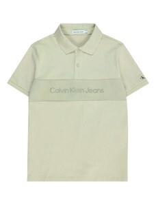Calvin Klein Jeans Póló pasztellzöld / sötétzöld