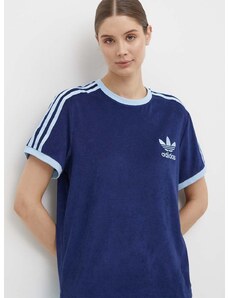 adidas Originals t-shirt női, sötétkék, IR7465