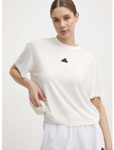 adidas t-shirt női, bézs, IQ4832