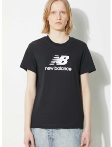 New Balance pamut póló Sport Essentials női, fekete, WT41502BK