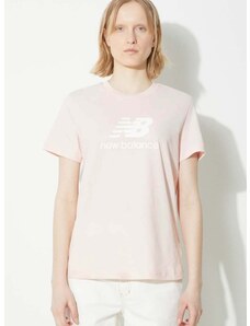 New Balance pamut póló Sport Essentials női, rózsaszín, WT41502OUK