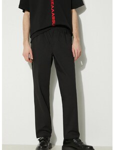 New Balance nadrág Twill Straight Pant 30" férfi, fekete, egyenes, MP41575BK