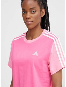adidas pamut póló női, rózsaszín, IS1574