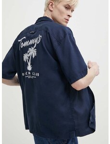 Tommy Jeans ing férfi, sötétkék, relaxed, DM0DM18945
