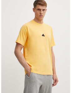adidas t-shirt Z.N.E sárga, férfi, nyomott mintás, IR5238