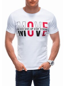 EDOTI Men's t-shirt S1934 - white