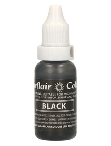 Sugarflair Colours Folyékony ételszínezék Black - Fekete 14 ml