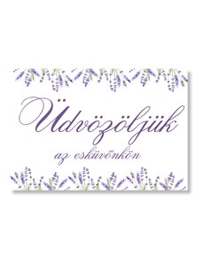 Personal Üdvözlő tábla - Lavender