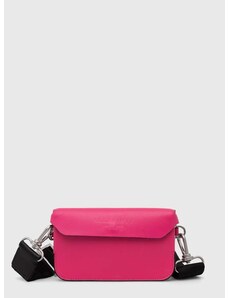 AllSaints bőr táska rózsaszín