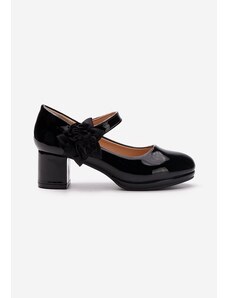 Zapatos Syrena v3 fekete gyerek cipő