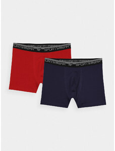 Men's Boxer Underwear 4F (2-pack) - navy blue/red